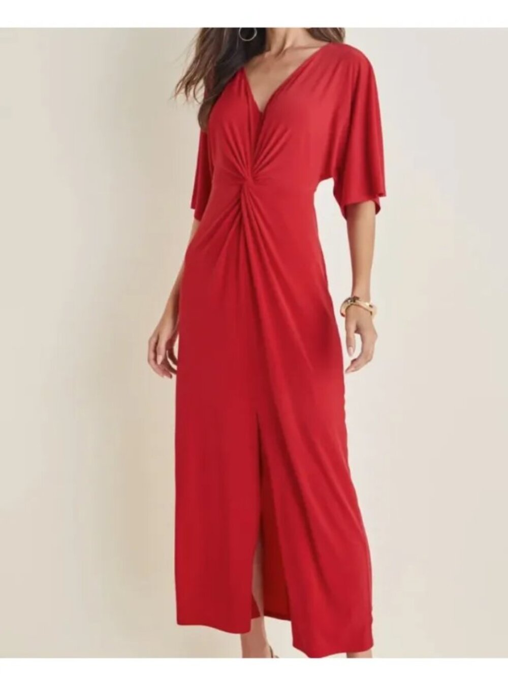 Venus Twist Front Maxi Dress NWOT